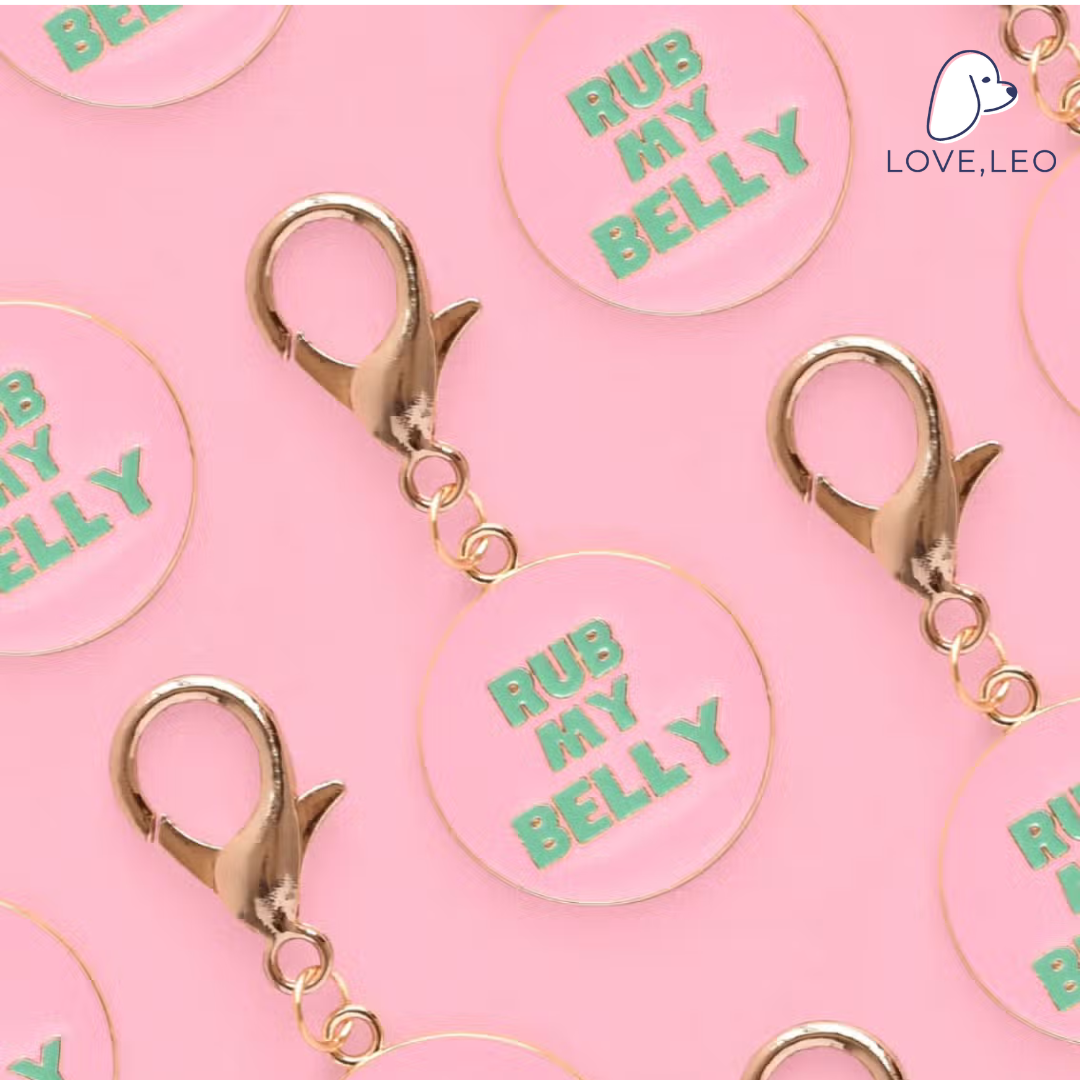 Who wants a belly rub? If this is 100% your doggo then this is the perfect Collar Charm for them. Introducing... Cocopup Collar Charms! The cutest little accessory to your pup's Collar. It's like jewellery, but for your pups! Clip them on, and off you go.