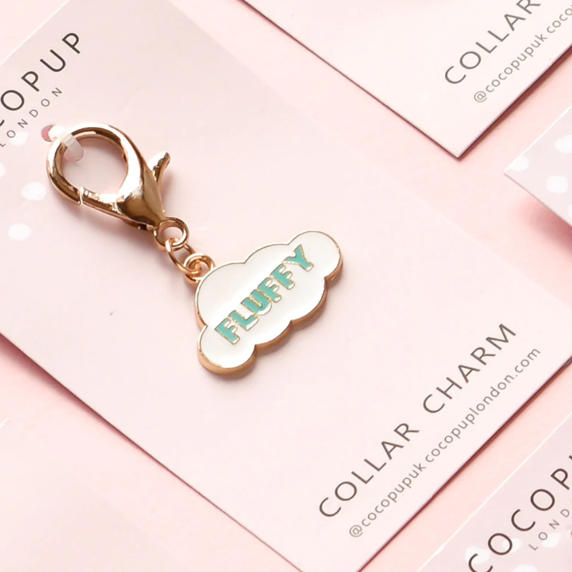 Got a floof on your hands? This little Collar Charm is everything and a complete must for their Collar. Introducing... Cocopup Collar Charms! The cutest little accessory to your pup's Collar. It's like jewellery, but for your pups! Clip them on, and off you go.