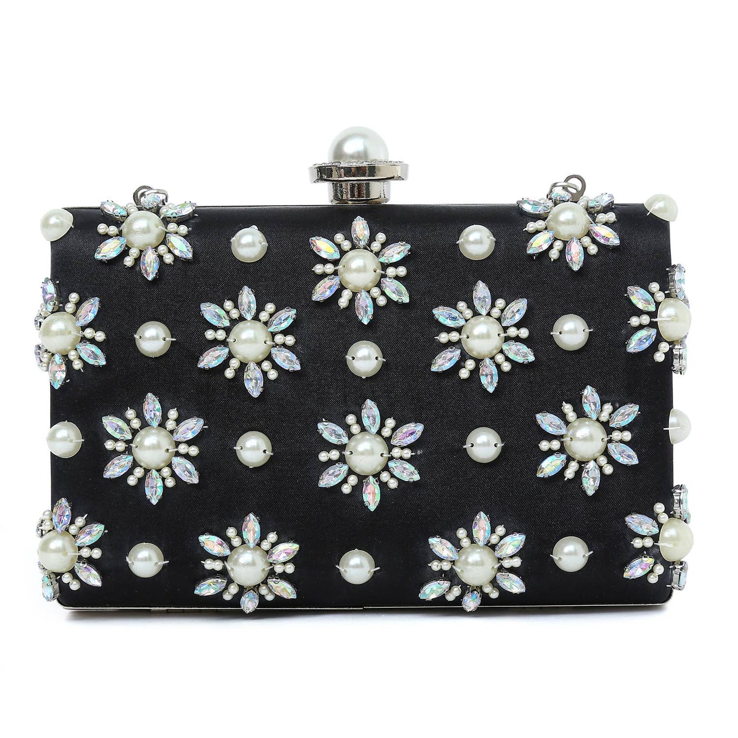 Christina Crystal and Pearl Clutch
