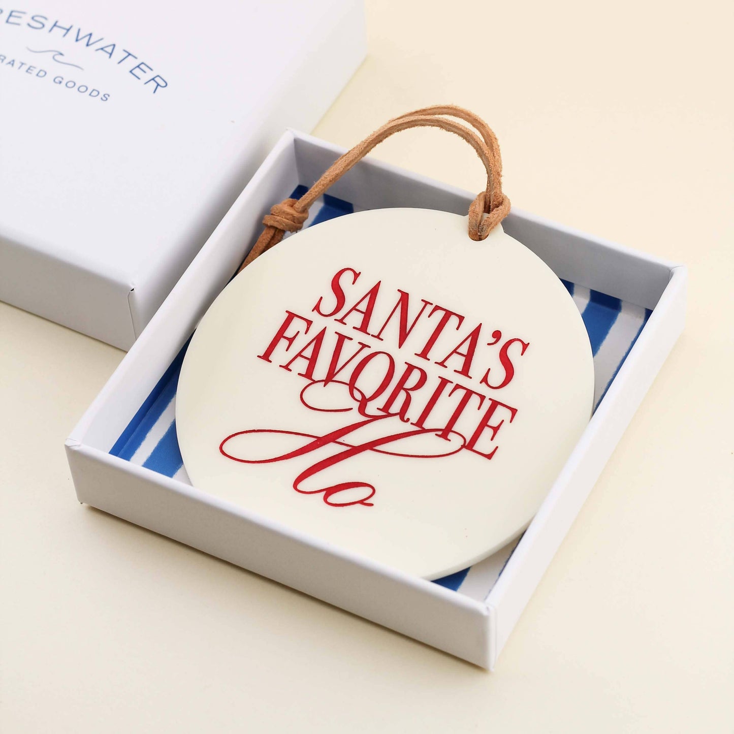 Santa's Favorite Ho Ornament