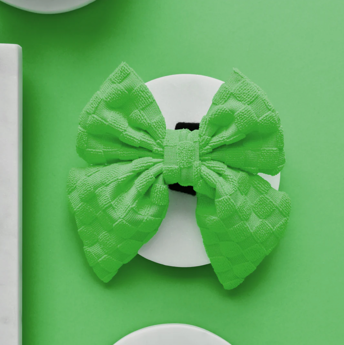 Terry Towel Sailor Bow Tie - Malibu Green