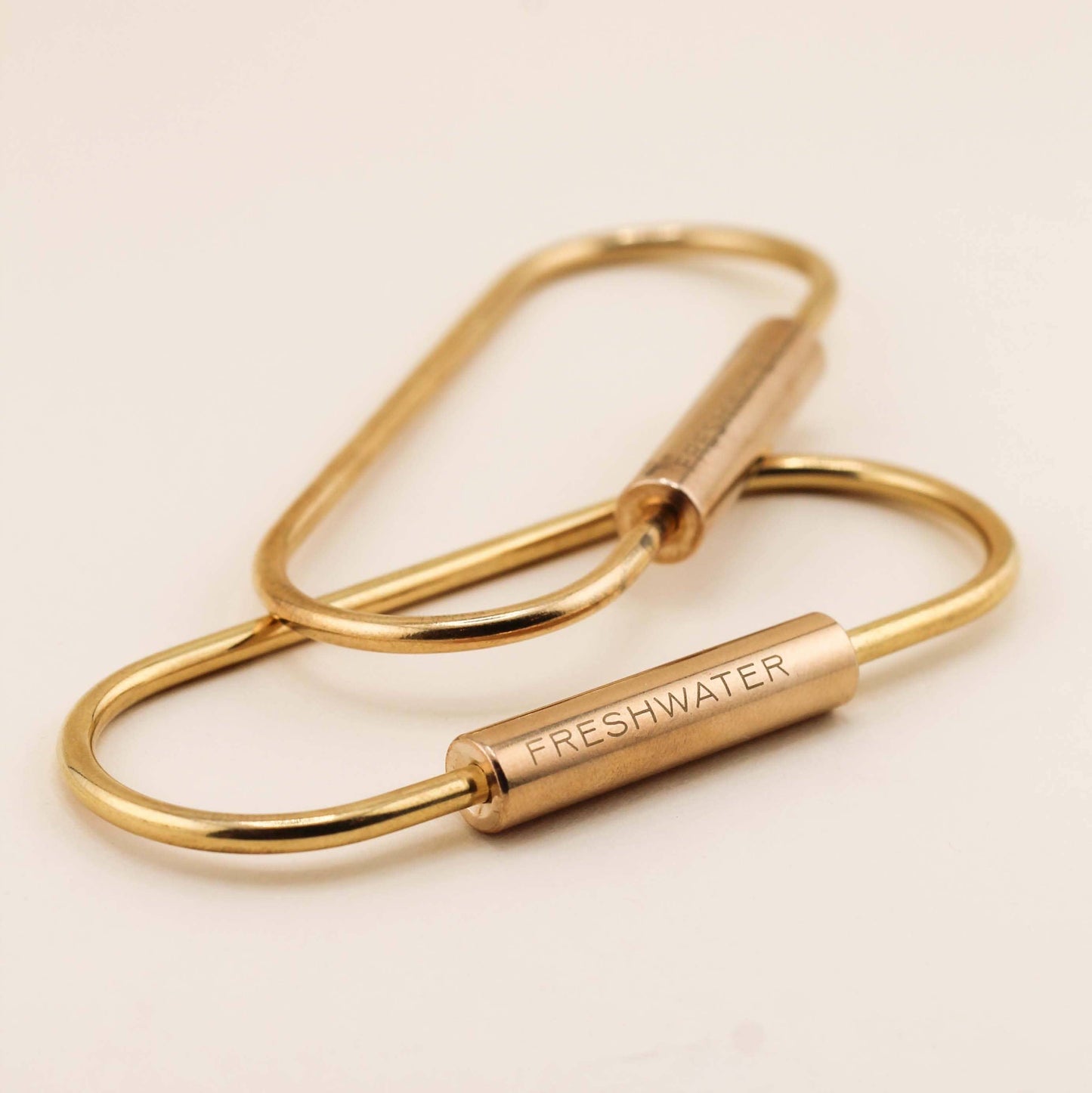 Hold onto your keys with ease with our Brass Oval Key Ring. This solid brass key ring is the perfect add-on to our handcrafted keychains and features a screw lock to keep all of your keys secured.